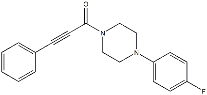 1-[4-(4-fluorophenyl)piperazin-1-yl]-3-phenylprop-2-yn-1-one 结构式