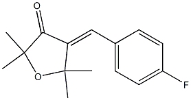 (4E)-4-[(4-fluorophenyl)methylidene]-2,2,5,5-tetramethyloxolan-3-one 结构式