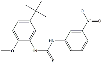 1-(5-tert-butyl-2-methoxyphenyl)-3-(3-nitrophenyl)thiourea 结构式