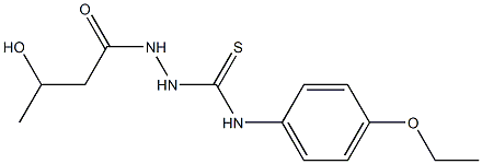 1-(4-ethoxyphenyl)-3-(3-hydroxybutanoylamino)thiourea 结构式