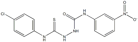 1-[(4-chlorophenyl)carbamothioylamino]-3-(3-nitrophenyl)urea 结构式