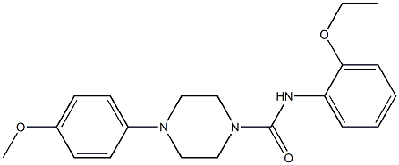 N-(2-ethoxyphenyl)-4-(4-methoxyphenyl)piperazine-1-carboxamide 结构式