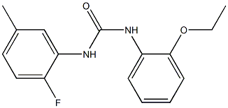 1-(2-ethoxyphenyl)-3-(2-fluoro-5-methylphenyl)urea 结构式