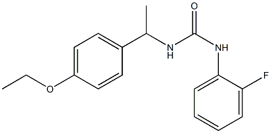 1-[1-(4-ethoxyphenyl)ethyl]-3-(2-fluorophenyl)urea 结构式