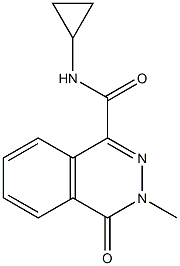 N-cyclopropyl-3-methyl-4-oxophthalazine-1-carboxamide 结构式