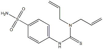 1,1-bis(prop-2-enyl)-3-(4-sulfamoylphenyl)thiourea 结构式