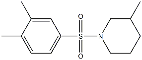 1-(3,4-dimethylphenyl)sulfonyl-3-methylpiperidine 结构式
