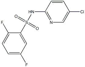 N-(5-chloropyridin-2-yl)-2,5-difluorobenzenesulfonamide 结构式