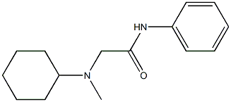 2-[cyclohexyl(methyl)amino]-N-phenylacetamide 结构式