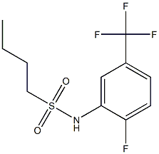 N-[2-fluoro-5-(trifluoromethyl)phenyl]butane-1-sulfonamide 结构式