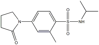 2-methyl-4-(2-oxopyrrolidin-1-yl)-N-propan-2-ylbenzenesulfonamide 结构式