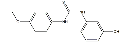 1-(4-ethoxyphenyl)-3-(3-hydroxyphenyl)thiourea 结构式