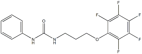 1-[3-(2,3,4,5,6-pentafluorophenoxy)propyl]-3-phenylurea 结构式