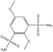 2,5-dimethoxybenzene-1,3-disulfonamide 结构式