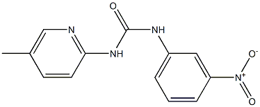 1-(5-methylpyridin-2-yl)-3-(3-nitrophenyl)urea 结构式