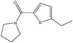 (5-ethylthiophen-2-yl)-pyrrolidin-1-ylmethanone 结构式