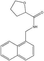 N-(naphthalen-1-ylmethyl)oxolane-2-carboxamide 结构式