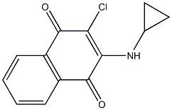 2-chloro-3-(cyclopropylamino)naphthalene-1,4-dione 结构式