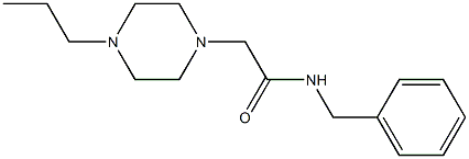 N-benzyl-2-(4-propylpiperazin-1-yl)acetamide 结构式