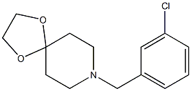 8-[(3-chlorophenyl)methyl]-1,4-dioxa-8-azaspiro[4.5]decane 结构式