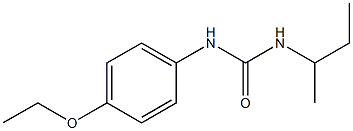 1-butan-2-yl-3-(4-ethoxyphenyl)urea 结构式