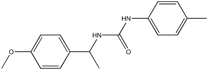 1-[1-(4-methoxyphenyl)ethyl]-3-(4-methylphenyl)urea 结构式