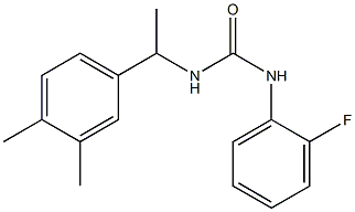 1-[1-(3,4-dimethylphenyl)ethyl]-3-(2-fluorophenyl)urea 结构式