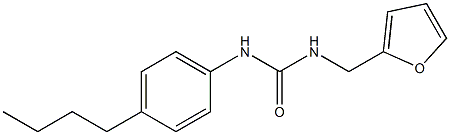 1-(4-butylphenyl)-3-(furan-2-ylmethyl)urea 结构式