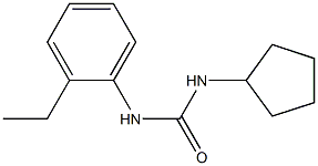 1-cyclopentyl-3-(2-ethylphenyl)urea 结构式