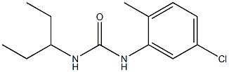 1-(5-chloro-2-methylphenyl)-3-pentan-3-ylurea 结构式