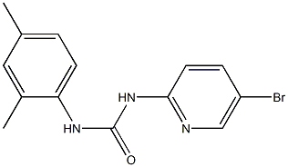 1-(5-bromopyridin-2-yl)-3-(2,4-dimethylphenyl)urea 结构式