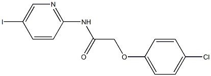 2-(4-chlorophenoxy)-N-(5-iodopyridin-2-yl)acetamide 结构式