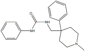 1-[(1-methyl-4-phenylpiperidin-4-yl)methyl]-3-phenylurea 结构式