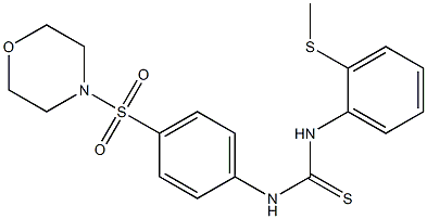 1-(2-methylsulfanylphenyl)-3-(4-morpholin-4-ylsulfonylphenyl)thiourea 结构式