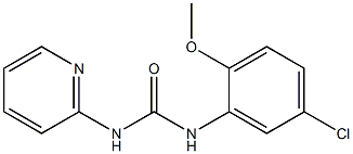 1-(5-chloro-2-methoxyphenyl)-3-pyridin-2-ylurea 结构式