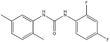 1-(2,4-difluorophenyl)-3-(2,5-dimethylphenyl)urea 结构式