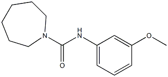 N-(3-methoxyphenyl)azepane-1-carboxamide 结构式