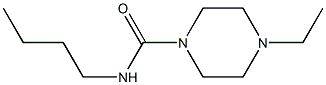 N-butyl-4-ethylpiperazine-1-carboxamide 结构式