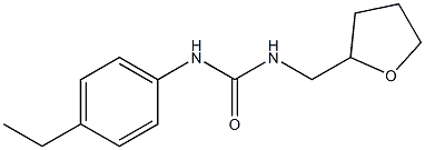 1-(4-ethylphenyl)-3-(oxolan-2-ylmethyl)urea 结构式