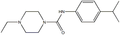 4-ethyl-N-(4-propan-2-ylphenyl)piperazine-1-carboxamide 结构式