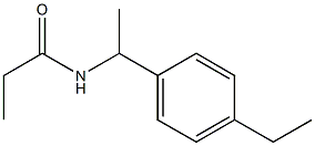 N-[1-(4-ethylphenyl)ethyl]propanamide 结构式