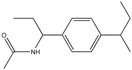 N-[1-(4-butan-2-ylphenyl)propyl]acetamide 结构式