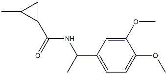 N-[1-(3,4-dimethoxyphenyl)ethyl]-2-methylcyclopropane-1-carboxamide 结构式