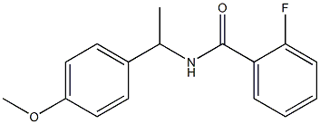 2-fluoro-N-[1-(4-methoxyphenyl)ethyl]benzamide 结构式