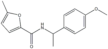 N-[1-(4-methoxyphenyl)ethyl]-5-methylfuran-2-carboxamide 结构式