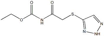 ethyl N-[2-(2H-triazol-4-ylsulfanyl)acetyl]carbamate 结构式