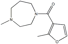 (4-methyl-1,4-diazepan-1-yl)-(2-methylfuran-3-yl)methanone 结构式