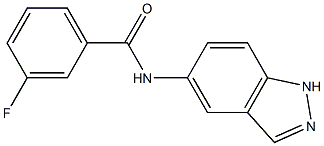 3-fluoro-N-(1H-indazol-5-yl)benzamide 结构式