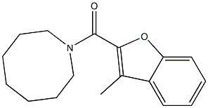 azocan-1-yl-(3-methyl-1-benzofuran-2-yl)methanone 结构式