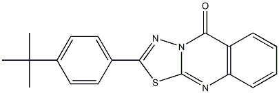 2-(4-tert-butylphenyl)-[1,3,4]thiadiazolo[2,3-b]quinazolin-5-one 结构式